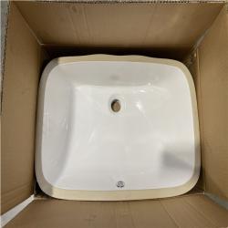 DALLAS LOCATION -VANITY SINK UNDERMOUNT WHITE PALLET - (30 UNITS)