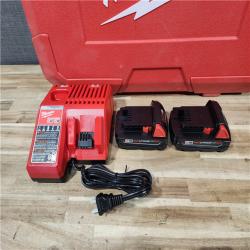 HOUSTON LOCATION - AS-IS Milwaukee 18V Lithium-Ion Cordless Short Throw Press Tool with 3 PEX Crimp Jaws Kit