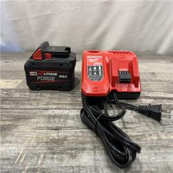 AS-IS Milwaukee 18-Volt Lithium-Ion REDLITHIUM FORGE Starter Kit with 8.0Ah Battery and Rapid Charger