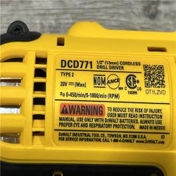 AS-IS DEWALT 20V MAX Cordless 1/2 in. Drill/Driver Kit