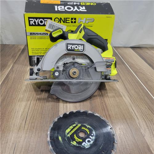 AS-IS RYOBI 18V ONE+ HP Brushless Compact 6-1/2-inch Circular Saw (Tool-Only)