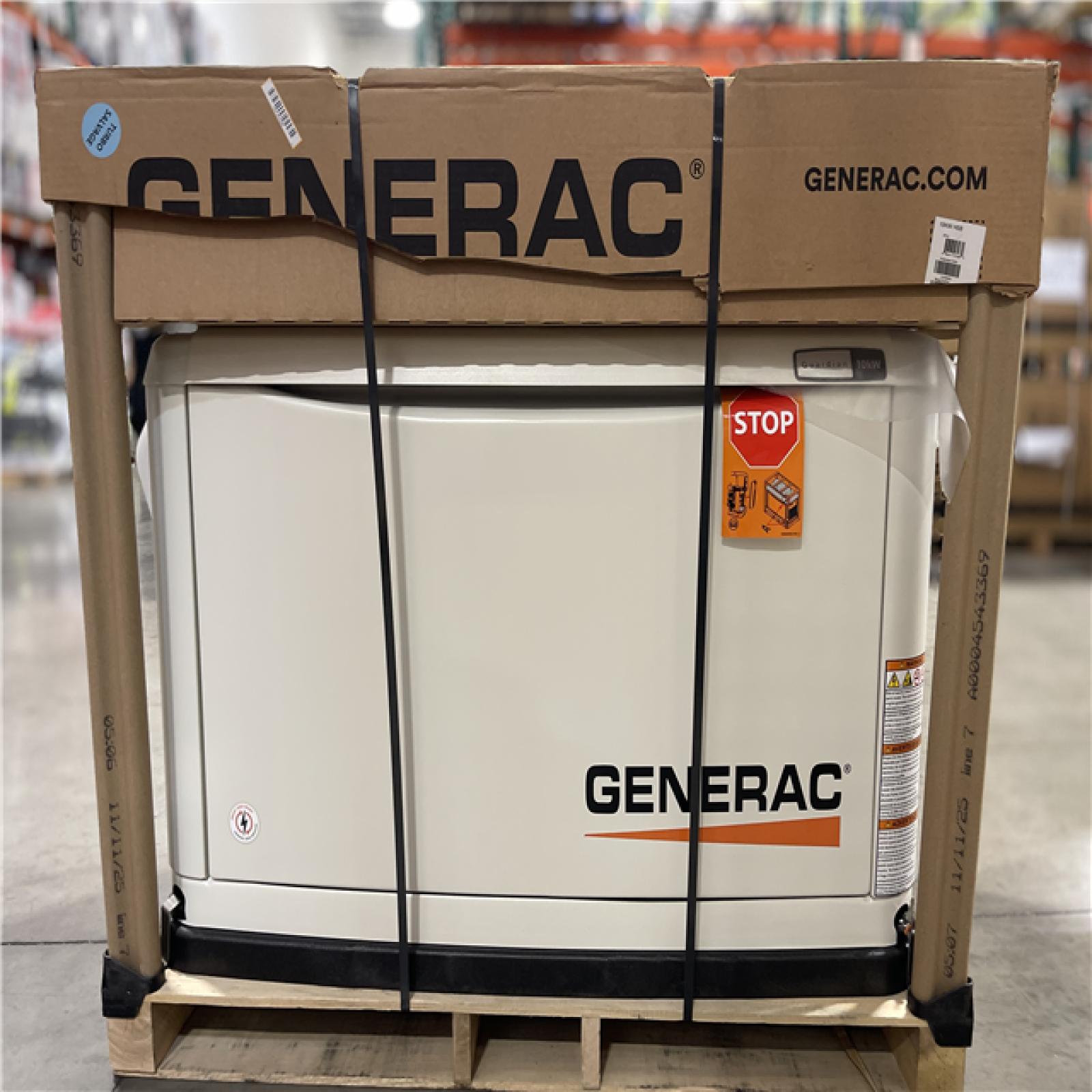 DALLAS LOCATION- NEW1- Generac 10 000 Watt - Dual Fuel Air- Cooled Whole House Home Standby Generator  Smart Home Monitoring  100-AMP Transfer Switch