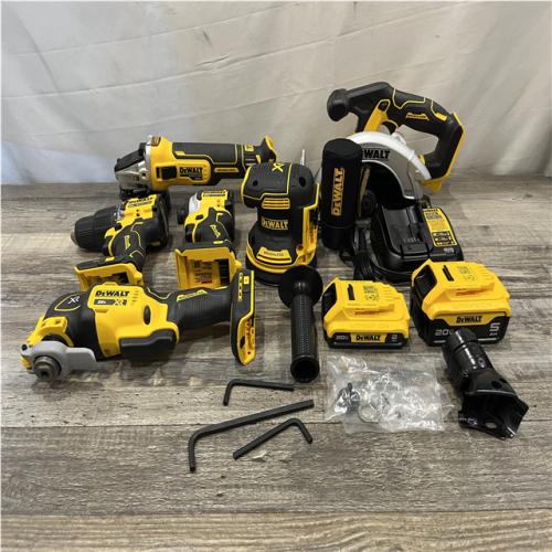 AS-IS DEWALT 20-Volt MAX ToughSystem Lithium-Ion 6-Tool Cordless Combo Kit