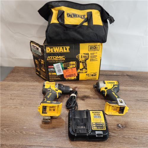 AS-IS DeWalt ATOMIC COMPACT SERIES 20V MAX Brushless Drill Driver & Impact Driver Kit