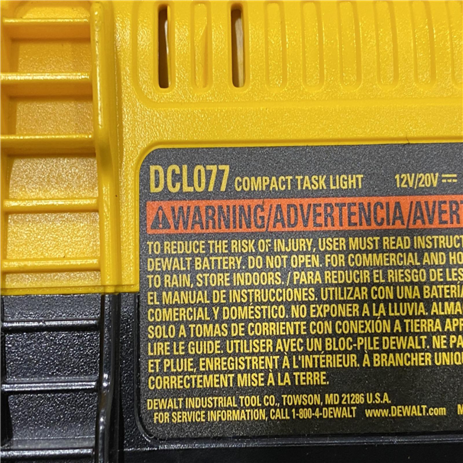 AS-IS DEWALT 20V MAX Compact Cordless Task Lightt (Tool Only)