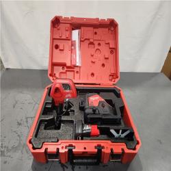 AS-IS- Milwaukee- M12 Green Beam Laser 360° 3-Plane Kit