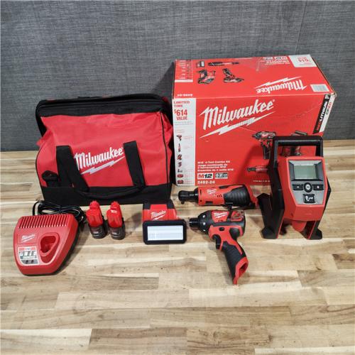 HOUSTON LOCATION - AS-IS Milwaukee M12 12V Lithium-Ion Cordless Combo Kit