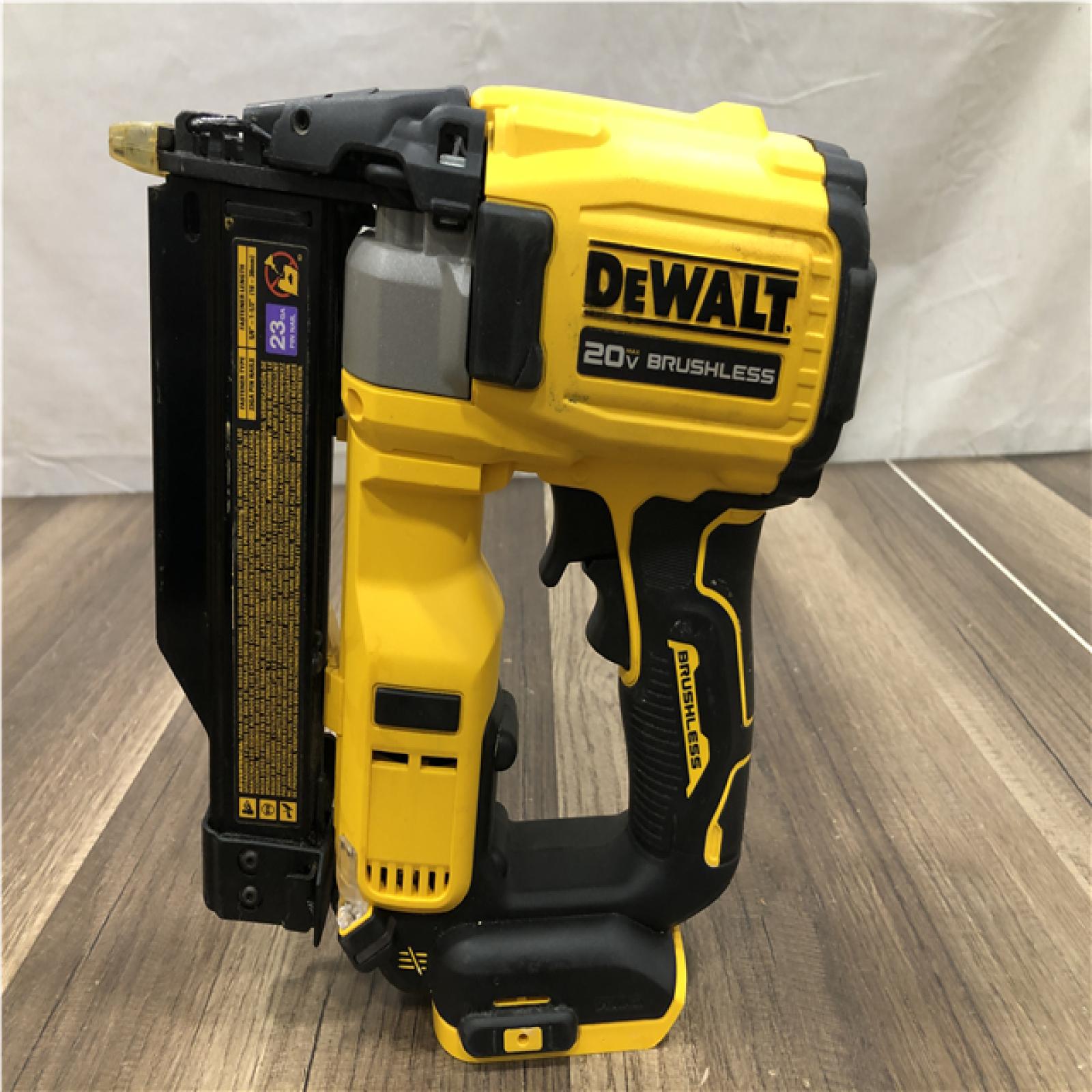 AS-IS DEWALT ATOMIC 20V MAX Lithium Ion Cordless 23 Gauge Pin Nailer (Tool Only)