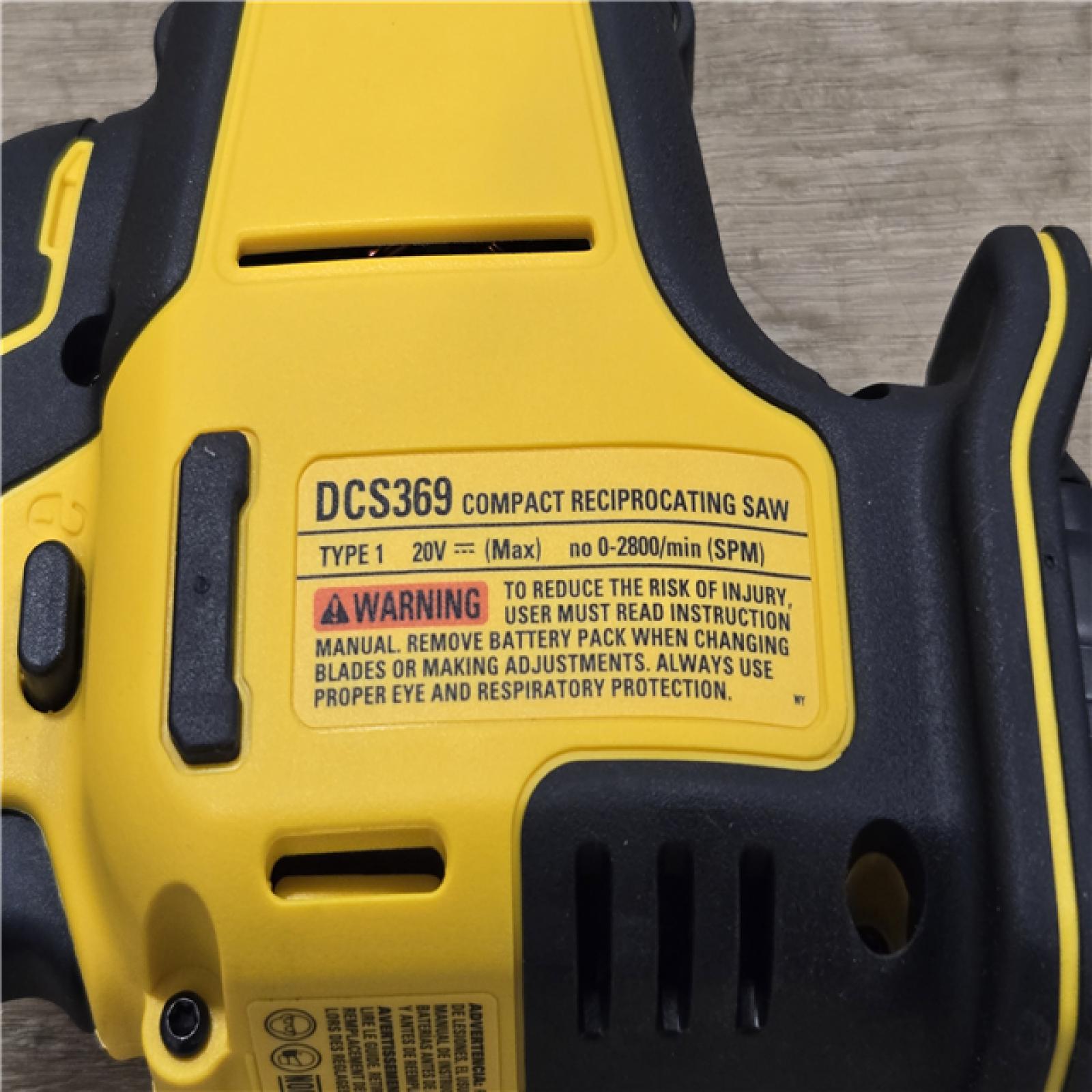 AS-IS DEWALT ATOMIC 20V MAX Cordless Compact Reciprocating Saw (Tool Only)