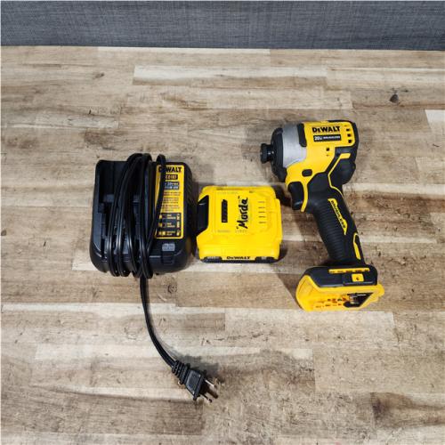 HOUSTON LOCATION - AS - IS DEWALT Atomic 20V Max Lithium-Ion Brushless Cordless Compact 1/4 in. Impact Driver Kit