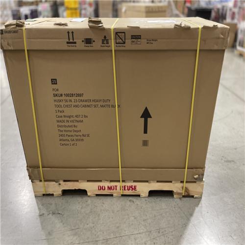 DALLAS LOCATION - Husky 56 in. W x 22 in. D Heavy Duty 12-Drawer Combination Rolling Tool Chest