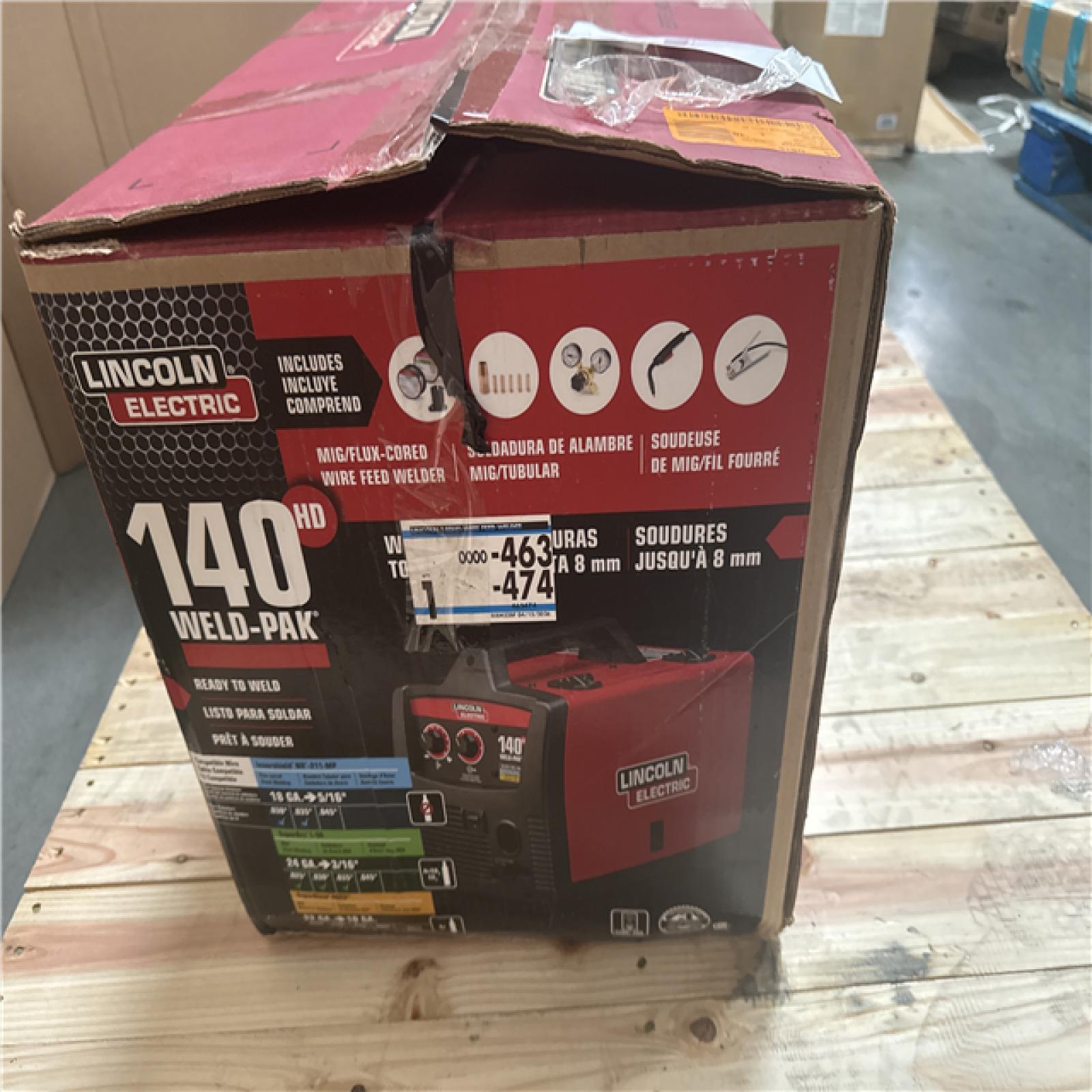 CALIFORNIA AS-IS LINCOLN ELECTRIC 140HD WELD PAK
