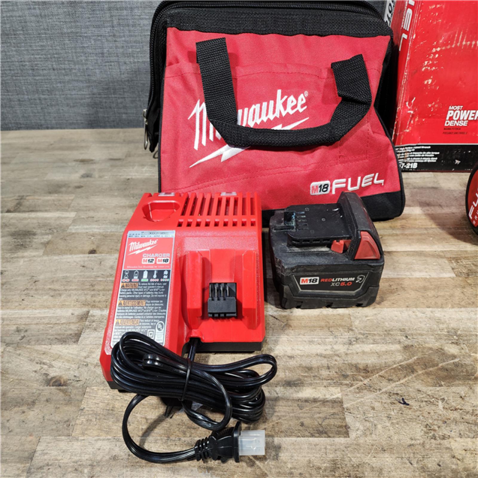HOUSTON LOCATION - AS-IS Milwaukee FUEL 18V Lithium-Ion Brushless Cordless 1/2 in. Impact Wrench w/Friction Ring Kit