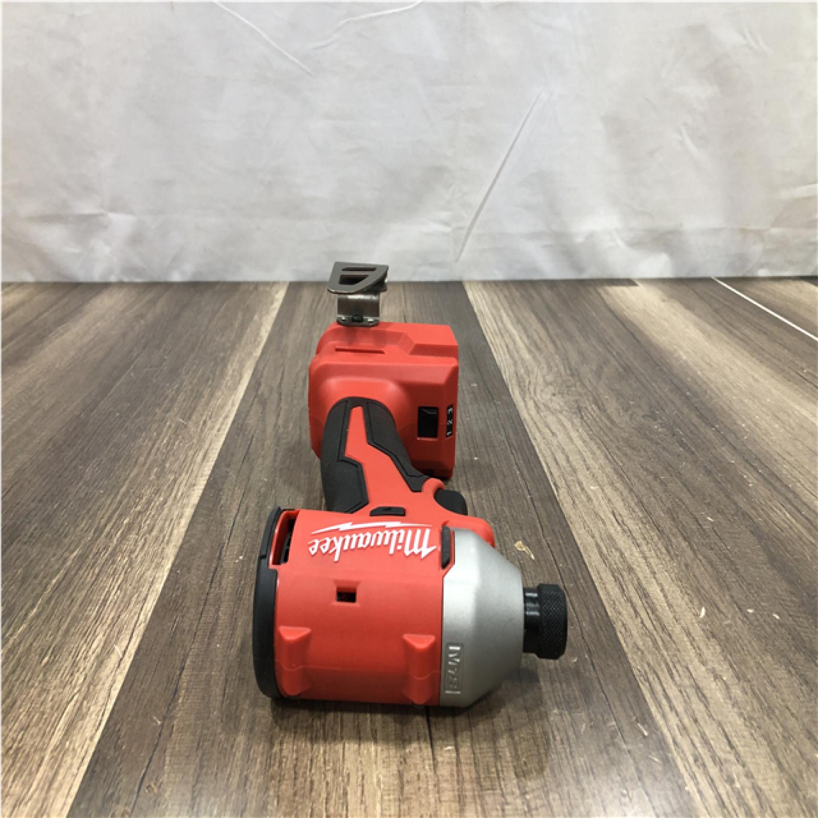 AS-IS - Milwaukee 18-Volt Lithium-Ion Compact Brushless Cordless 1/4 in. Impact Driver Kit