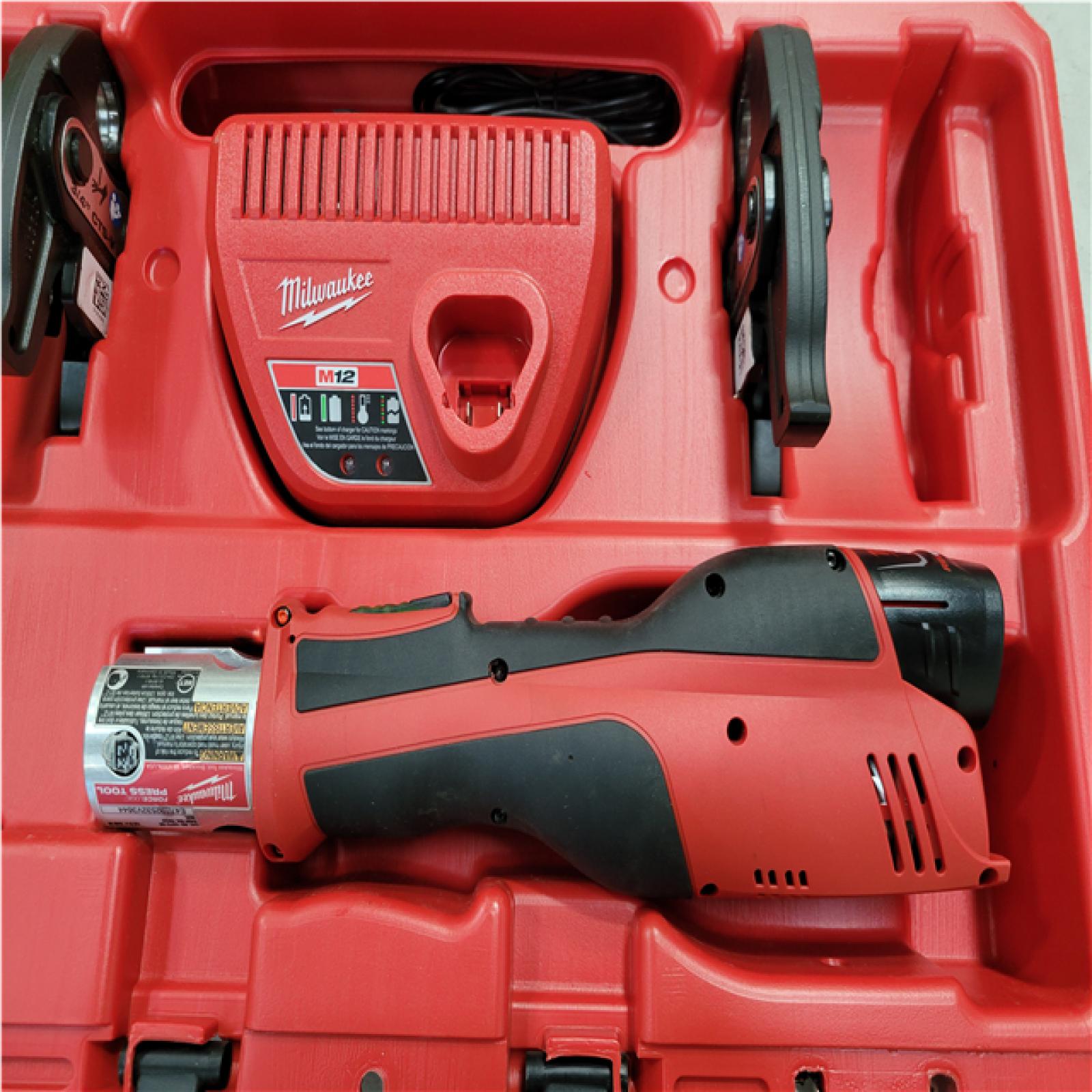 CALIFORNIA AS-IS MILWAUKEE M12 FORCE LOGIC PRESS TOOL