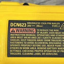 AS-IS DEWALT ATOMIC 20V MAX Lithium Ion Cordless 23 Gauge Pin Nailer (Tool Only)