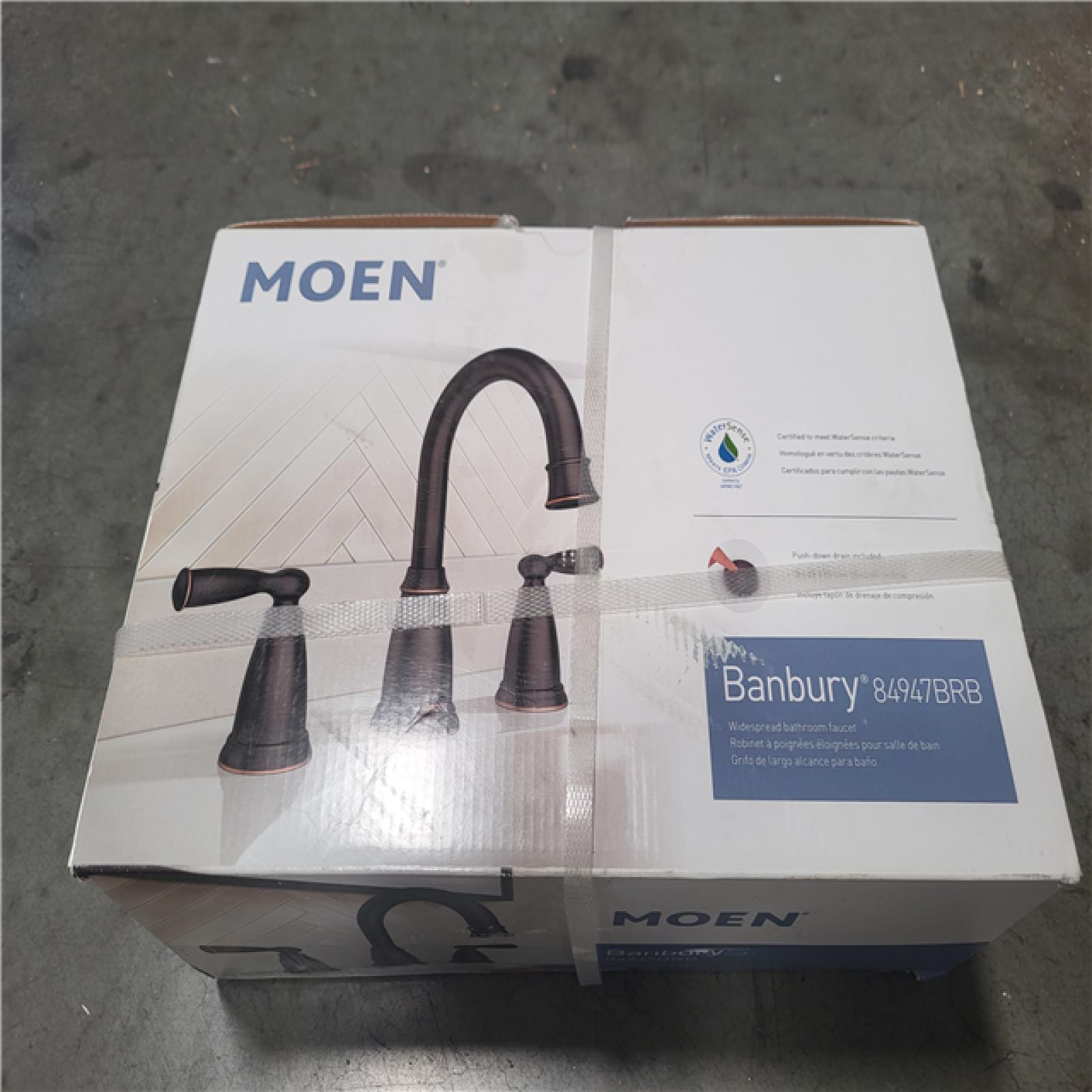 CALIFORNIA AS-IS MOEN BANBURY 8 IN. DOUBLE HANDLE FAUCET
