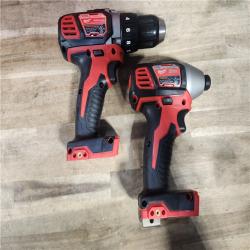 HOUSTON LOCATION - AS-IS Milwaukee 18V Cordless Brushed 2-Tool Drill/Driver and Impact Driver Kit