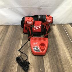 AS-IS Milwaukee 12-Volt Lithium-Ion Brushless Cordless Subcompact Drill and Impact Driver Combo Kit