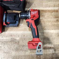 HOUSTON LOCATION - AS - IS Milwaukee 18V Lithium-Ion Brushless Cordless 1/2 in. Compact Drill/Driver with kit