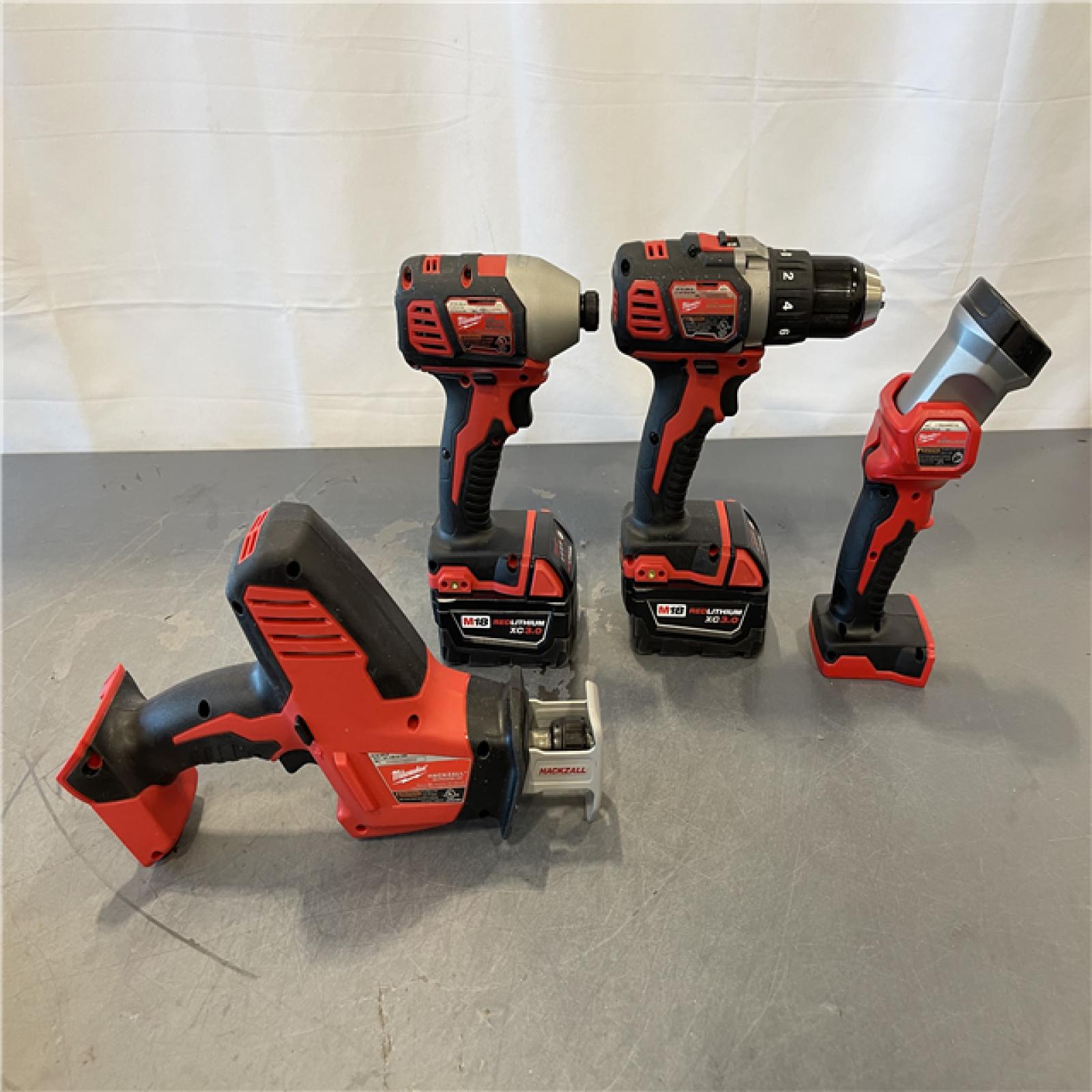 AS-IS - Milwaukee M18 18-Volt Lithium-Ion Cordless Combo Kit 7-Tool Kit
