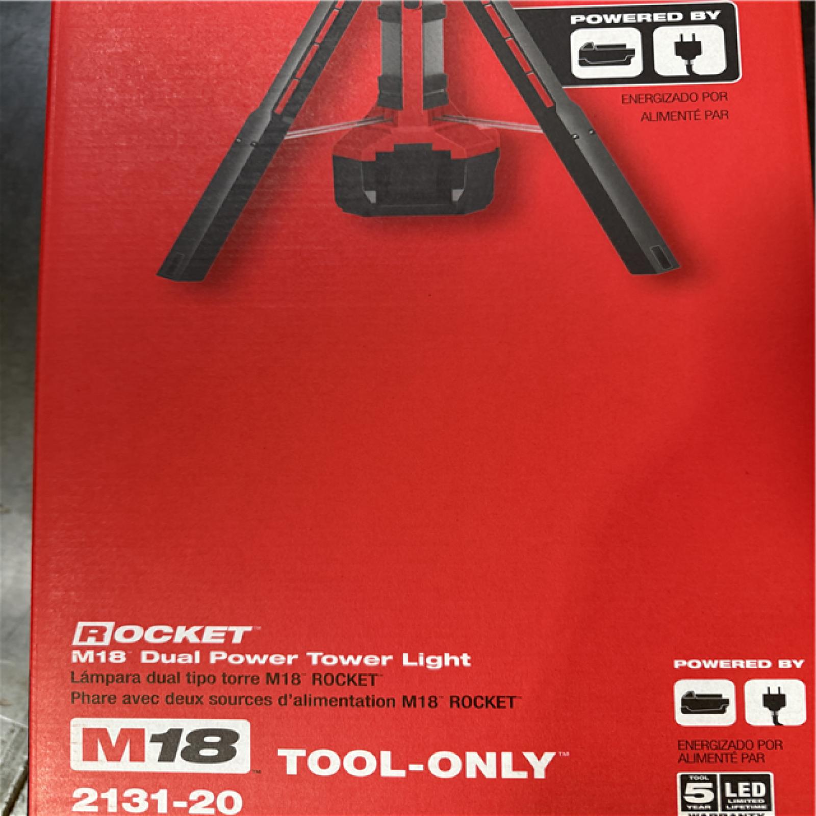 California NEW Milwaukee M18 Dual Power Tower Light (Tool Only)