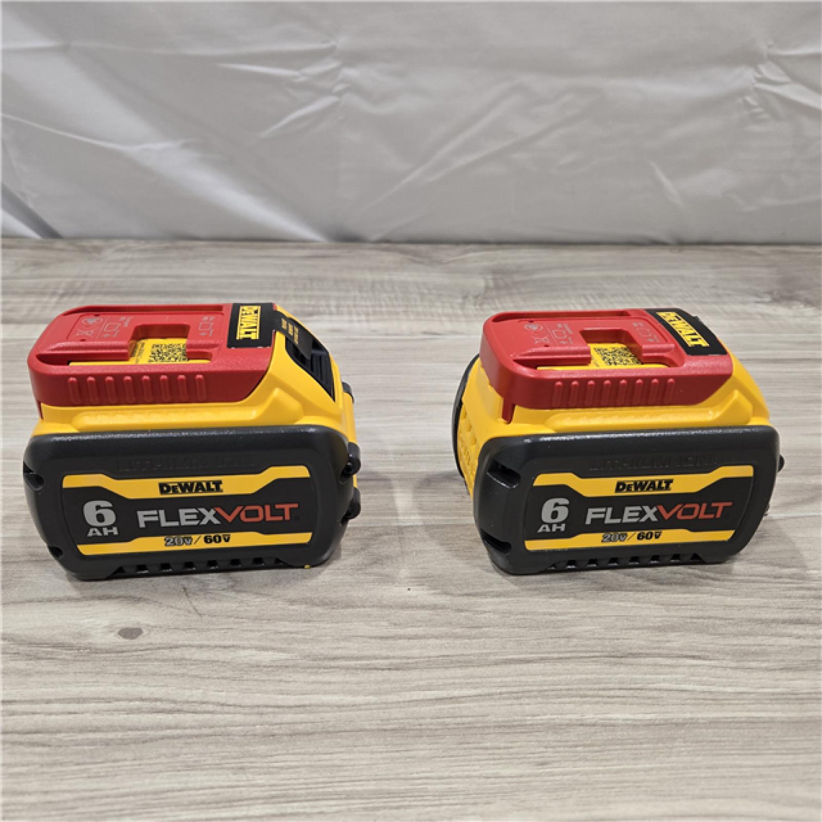 AS-IS DEWALT FLEXVOLT 20-Volt/60-Volt MAX Lithium-Ion 6.0Ah Battery Pack (2-Pack)