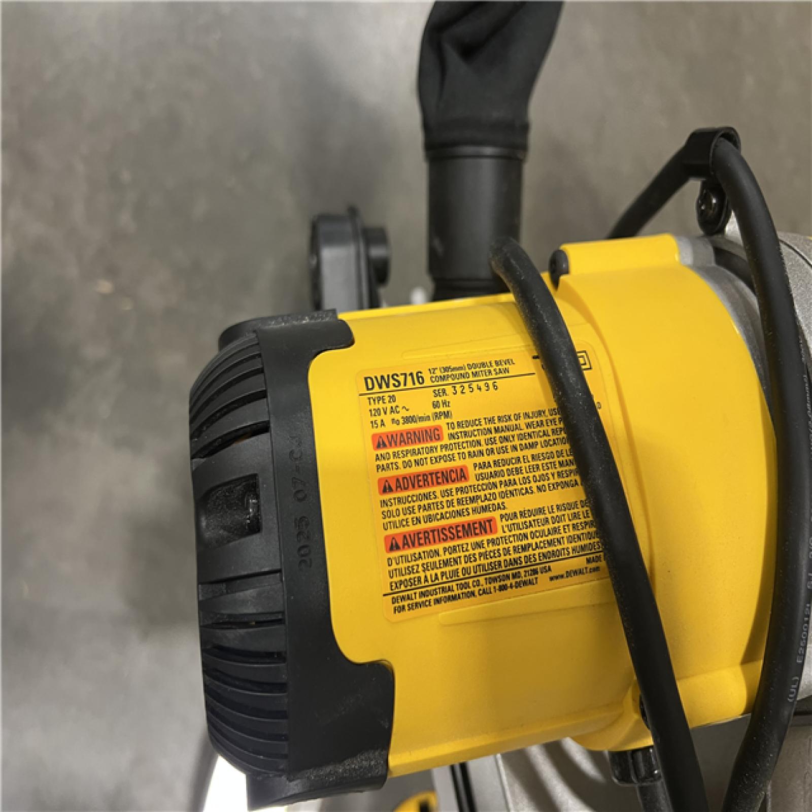 As-Is- DEWALT 12 in. 15 Amp Compound Double Bevel Miter Saw