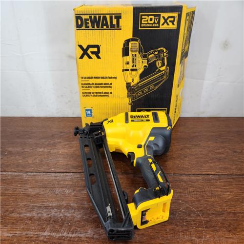 AS-IS DeWalt 20V MAX XR Brushless Cordless 16-Gauge Angled Finish Nailer (Tool-Only)
