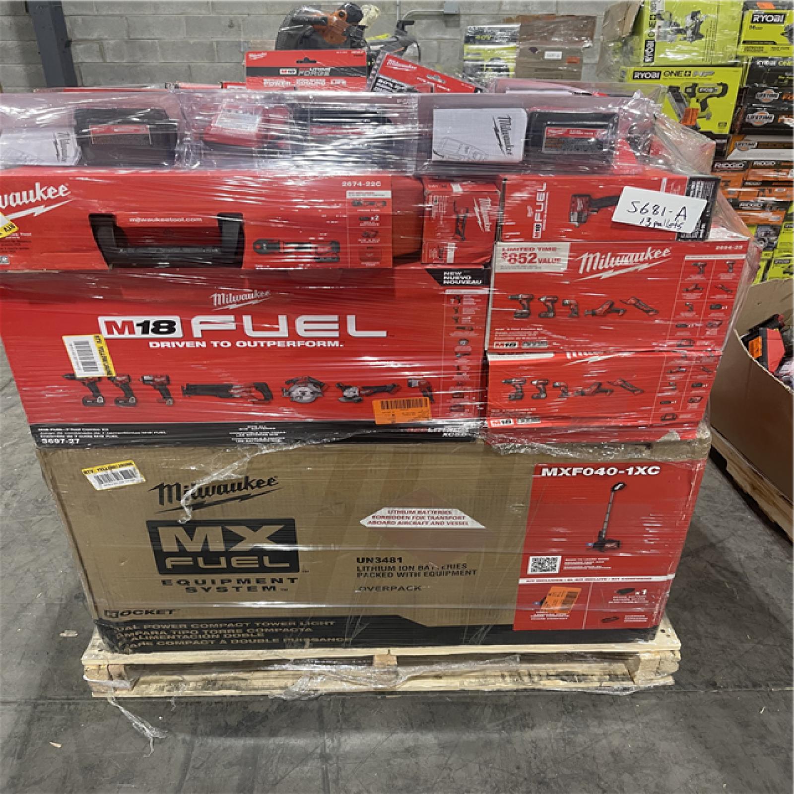 Pittston Location As-Is Power Tools Partial Truckload (13 pallets) 5681-A