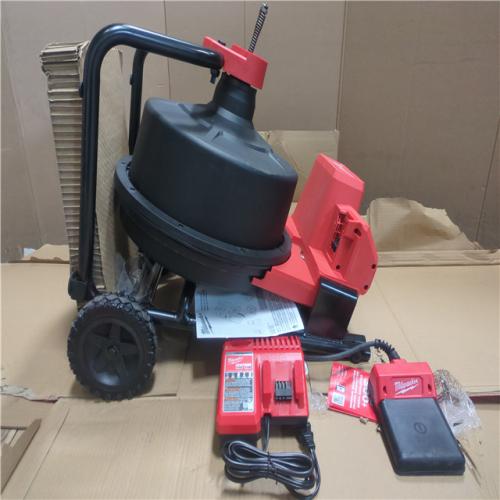 CALIFORNIA AS-IS MILWAUKEE DRUM MACHINE W/ 3/8 CABLE KIT