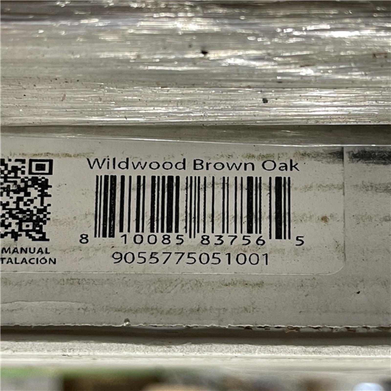 DALLAS LOCATION- Vortex Wildwood Brown Oak 22 MIL x 9 in x 48 in L Click Lock Waterproof Luxury Vinyl Plank Flooring (34 CASES)