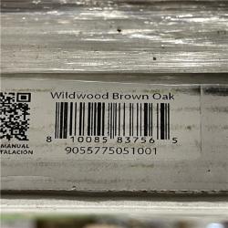 DALLAS LOCATION- Vortex Wildwood Brown Oak 22 MIL x 9 in x 48 in L Click Lock Waterproof Luxury Vinyl Plank Flooring (34 CASES)