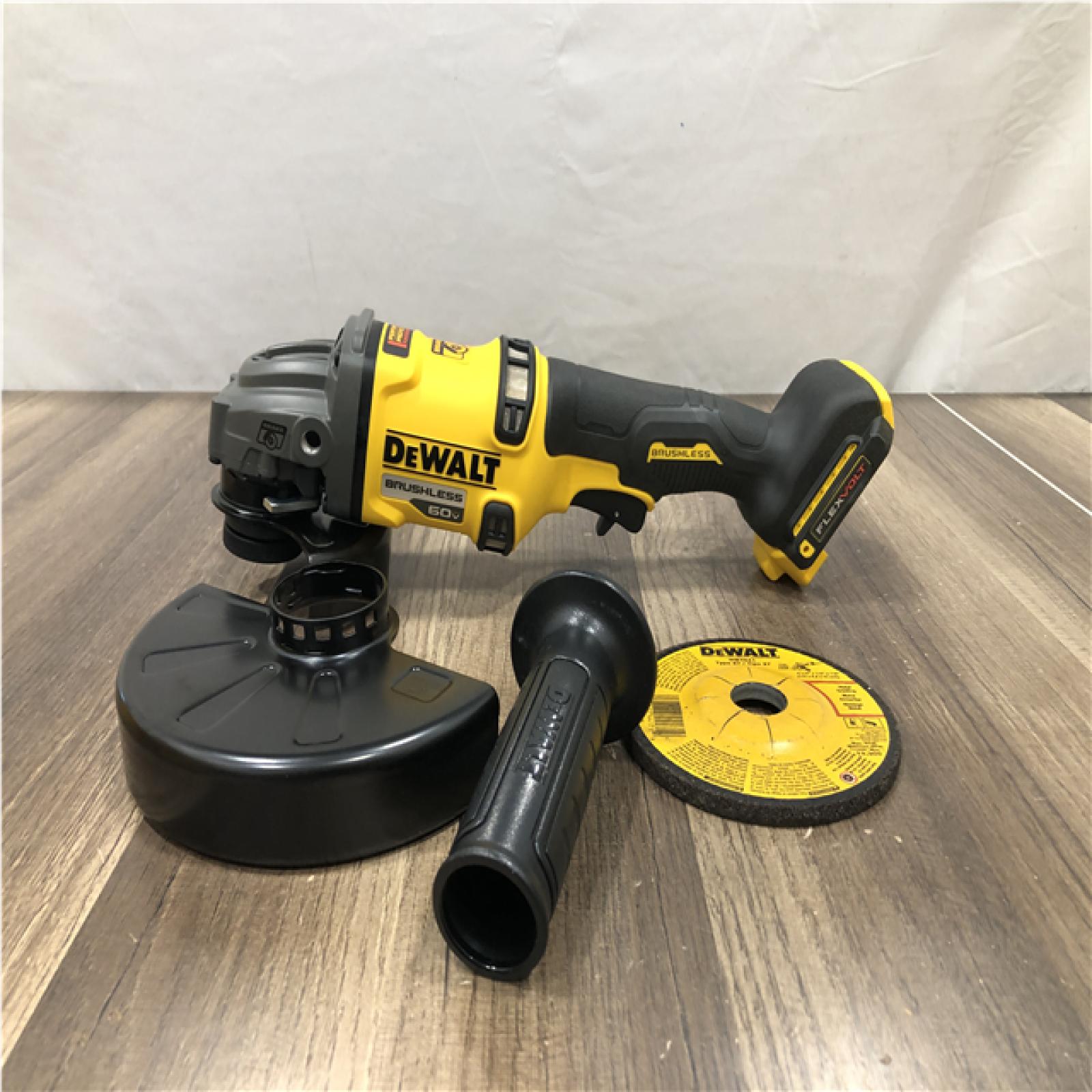 AS-IS DEWALT FLEXVOLT 60V MAX Cordless Brushless 4.5 in. to 6 in. Small Angle Grinder with Kickback Brake (Tool Only)