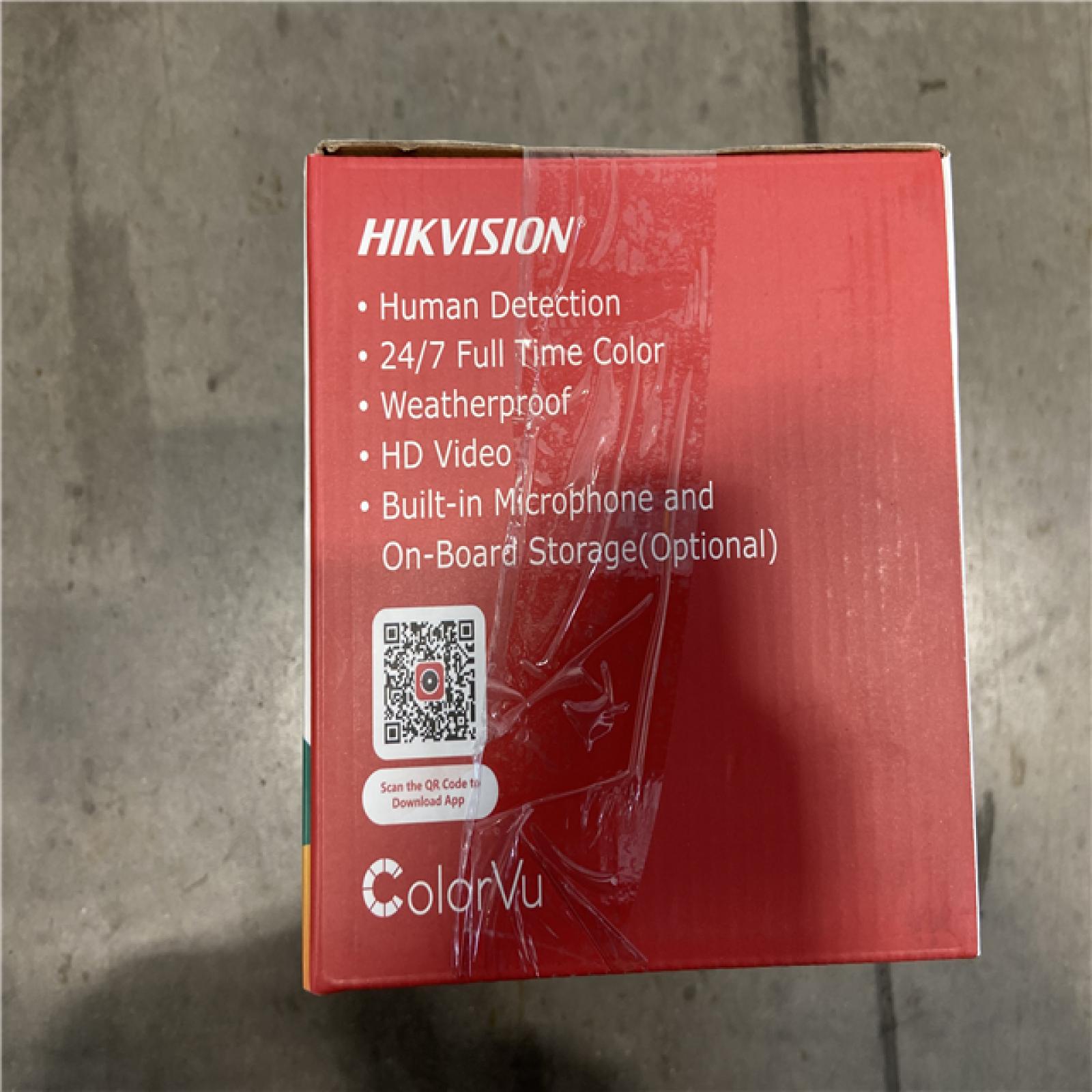 NEW! - Hikvision ColorVu DS-2CD1347G2-LUF 4MP Outdoor Network Dome Camera (2 UNITS)