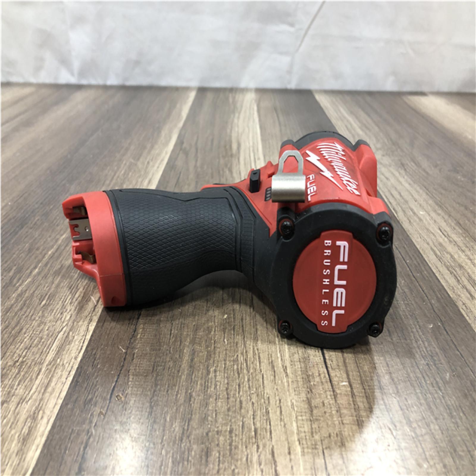 AS-IS Milwaukee FUEL 12V Lithium-Ion Brushless Cordless Stubby 1/2 in. Impact Wrench (Tool-Only)