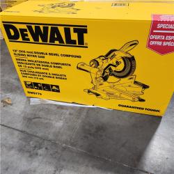 NEW- DeWalt 15 Amps 12 in. Corded Dual-Bevel Sliding Compound Miter Saw