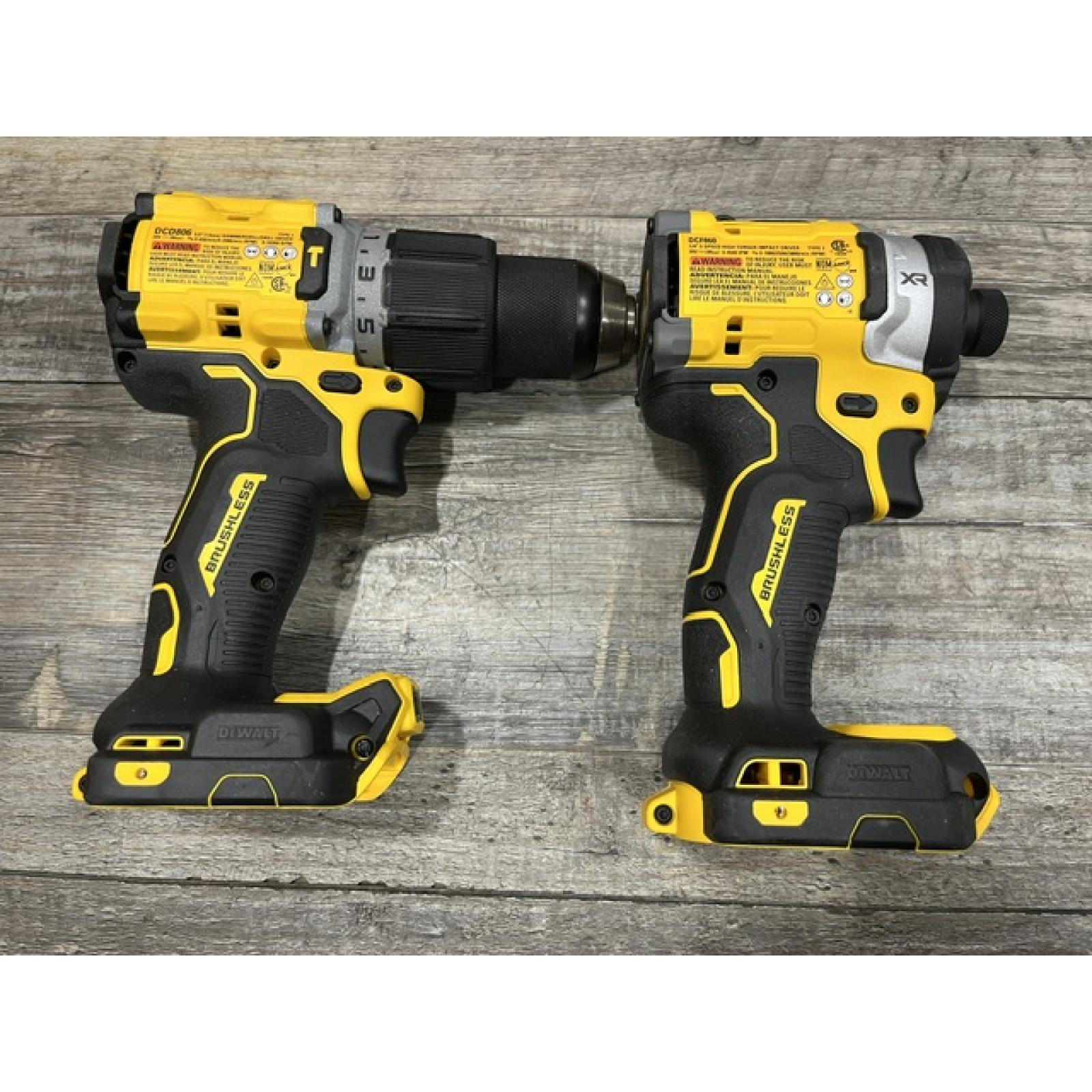AS-IS DEWALT 20V XR Lithium-Ion Cordless 2-Tool Combo Kit