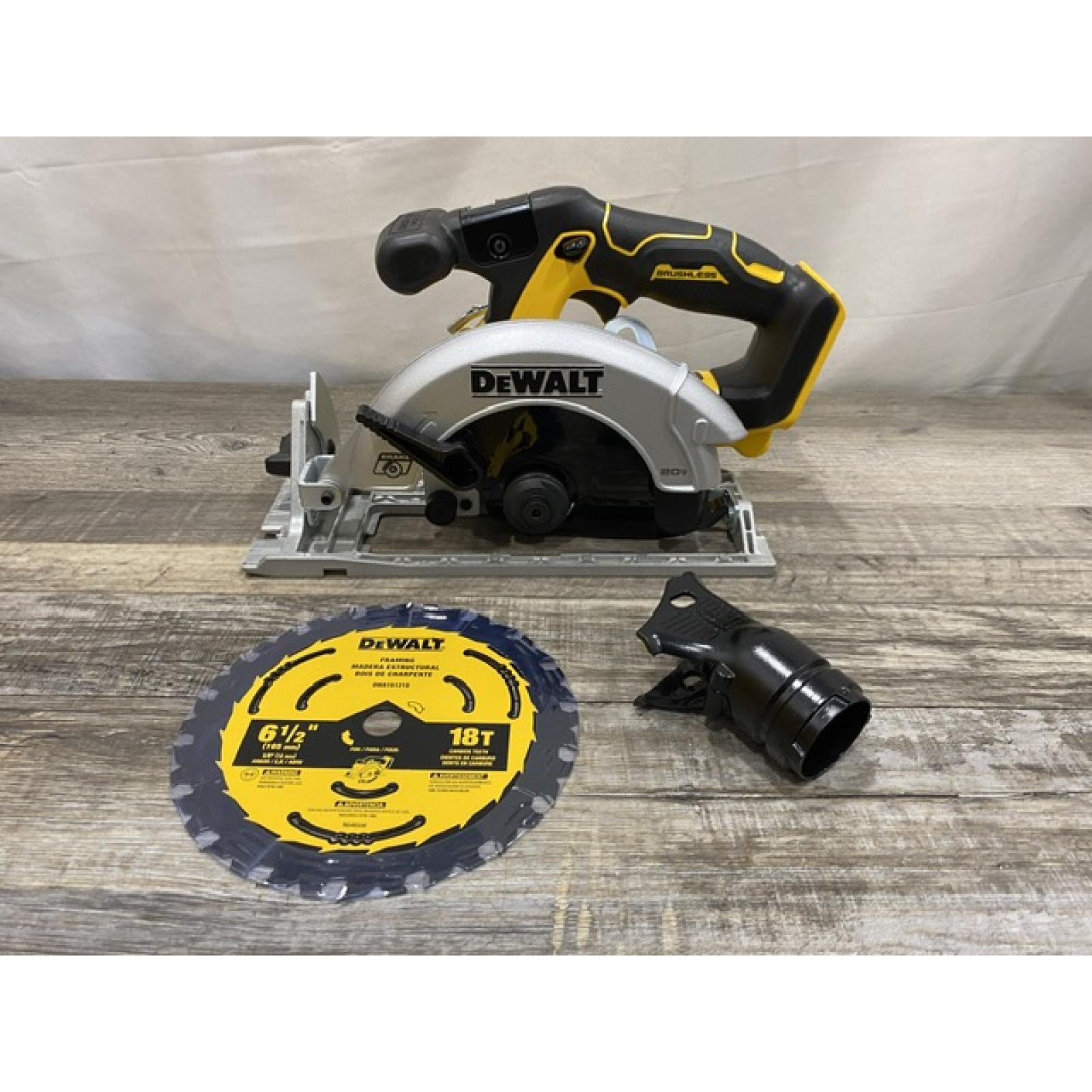 AS-IS DEWALT 20V MAX Cordless Brushless 6-1/2 in. Sidewinder Style Circular Saw (Tool Only)