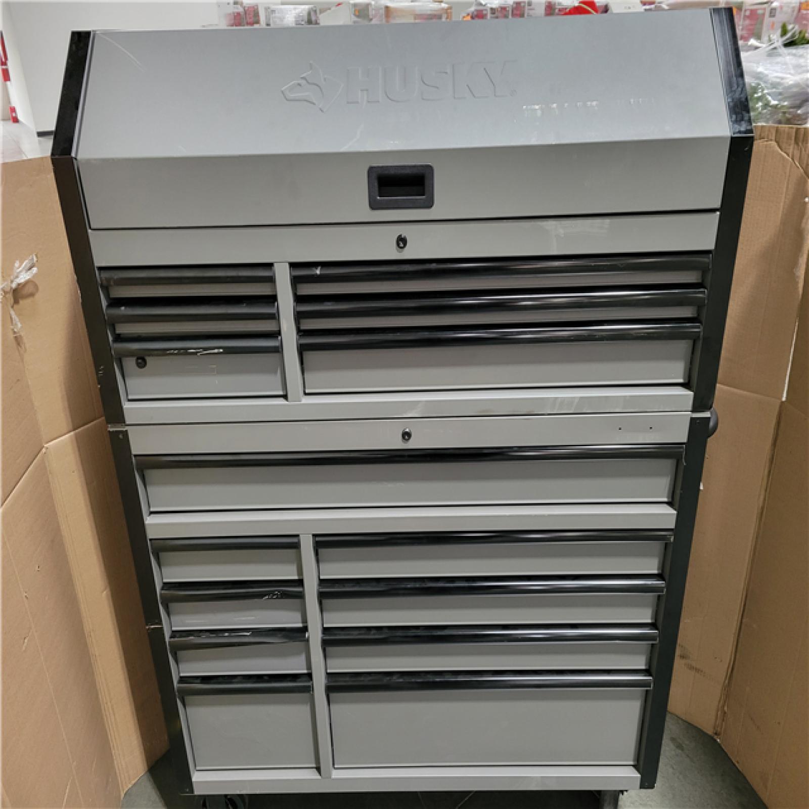 California AS-IS Husky Tool Chest & Cabinet Combo 15-Drawers