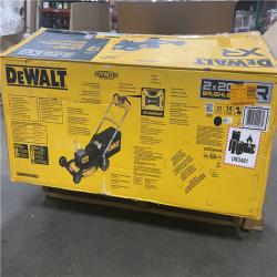 -As-Is- DEWALT 2x20V MAX 21 in. Cordless Battery Powered Self Propelled Lawn Mower Kit with (2) 10 Ah Batteries and Chargers