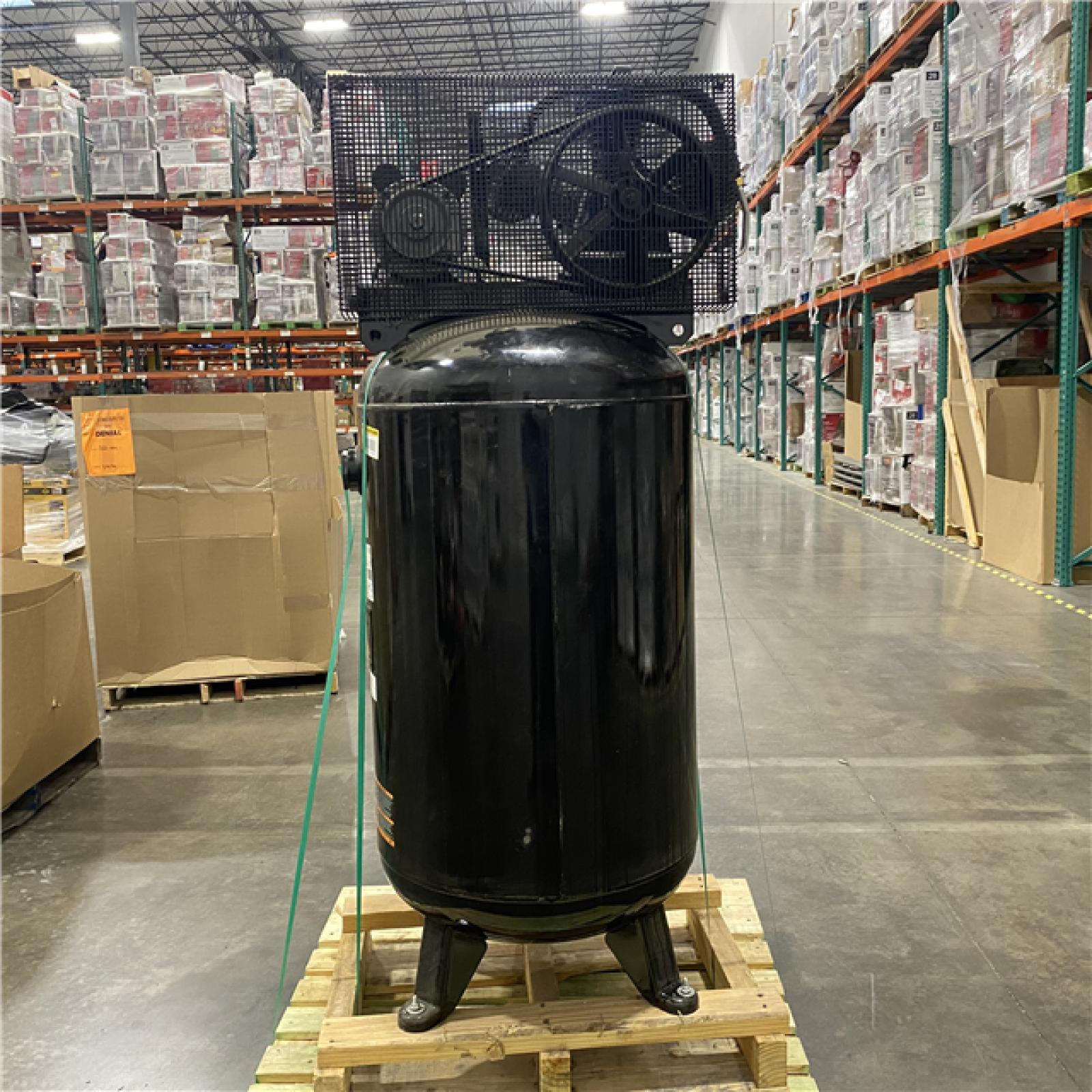 Dallas Location - As-Is Husky 80 Gal. 3-Cylinder Single Stage Electric Air Compressor