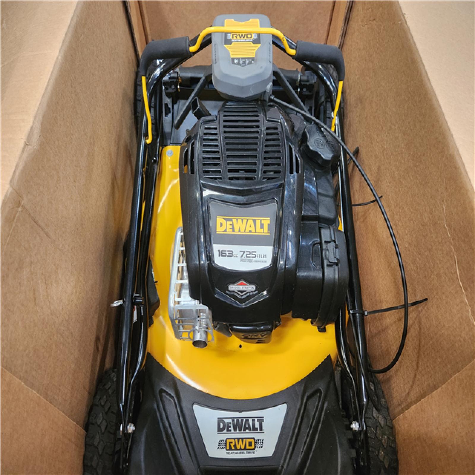 Phoenix AS-IS DEWALT 21 in. 150cc Briggs and Stratton 625ex Engine Rear Wheel Drive 2-in-1 Gas Self Propelled Walk Behind Lawn Mower