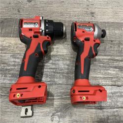 AS-IS Milwaukee 18V Lithium-Ion Brushless Cordless Compact Drill/Impact Combo Kit