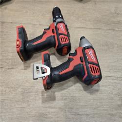 AS-IS Milwaukee 18V Lithium-Ion Cordless Drill Driver/Impact Driver Combo Kit
