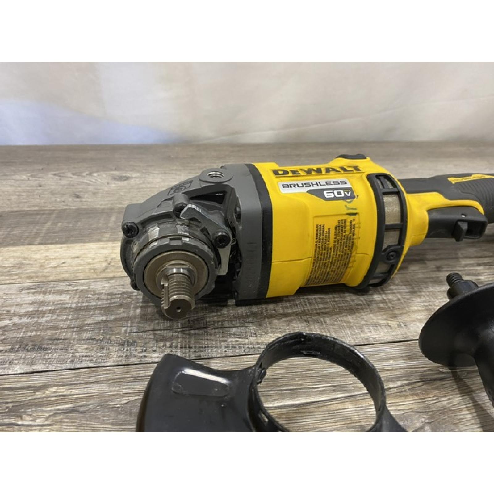 AS-IS DEWALT 60V MAX Cordless Brushless 4.5 in. to 6 in. Small Angle Grinder with Kickback Brake (Tool Only)
