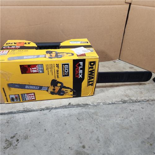 Houston location- AS-IS DeWALT DCCS677Y1 20 in. 60V Shell Dependable Gen2 Chainsaw with 4A