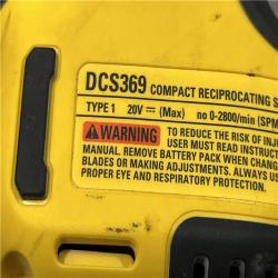 AS-IS DEWALT ATOMIC 20V MAX Cordless Brushless Compact Reciprocating Saw (Tool Only)