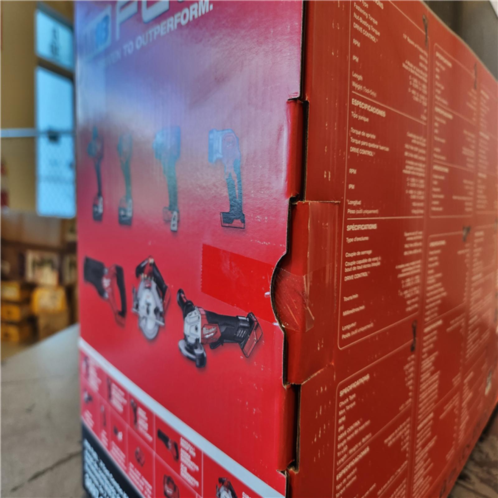 NEW- Milwaukee M18 FUEL 18V Lithium-Ion Brushless Cordless Combo Kit with Two 5.0 Ah Batteries  1 Charger  2 Tool Bags (7-Tool)