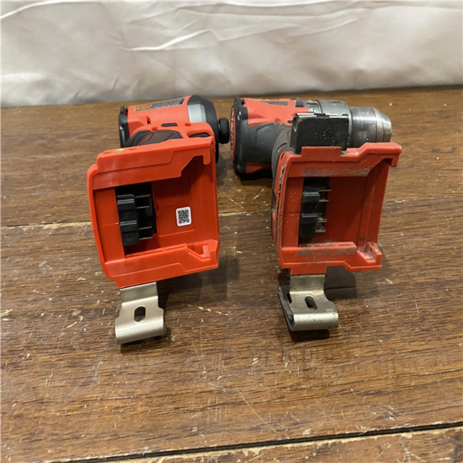 AS-IS MILWAUKEE M18 FUEL 18V Lithium-Ion Brushless Cordless Hammer Drill and Impact Driver Combo Kit (2-Tool) with 2 Batteries
